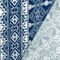 Ink Blue-White Aztec Printed Stretch Rayon Jersey Knit Fabric By the Yard